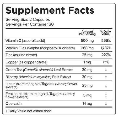 Macutene eye vitamin supplement Facts for sustained macular health